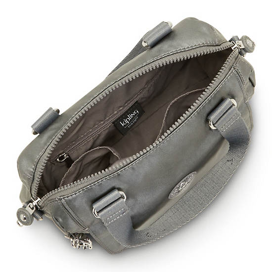 Sac À Main Kipling Zeva Metallic Handbag Grise | FR 1925VR